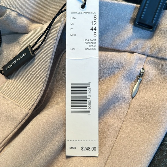NWT ELIE TAHARI Pant size 8. Nice for work or dress up. - Picture 7 of 7